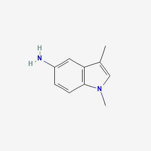 molecular formula C10H12N2 B13987371 1,3-Dimethyl-5-aminoindole CAS No. 888216-49-7