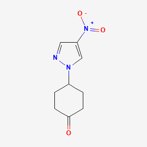 molecular formula C9H11N3O3 B13987384 4-(4-Nitro-1H-pyrazol-1-yl)cyclohexanone 