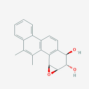 B139874 1,2-Dihydroxy-5,6-dimethyl-3,4-epoxy-1,2,3,4-tetrahydrochrysene CAS No. 139562-15-5