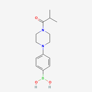 molecular formula C14H21BN2O3 B13987420 (4-(4-Isobutyrylpiperazin-1-yl)phenyl)boronic acid 