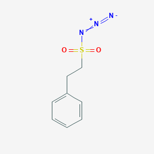 molecular formula C8H9N3O2S B13987432 Benzeneethanesulfonyl azide CAS No. 54664-50-5