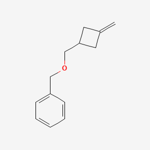 molecular formula C13H16O B1398744 (3-Methylenecyclobutyl)methoxymethylbenzene CAS No. 583830-09-5