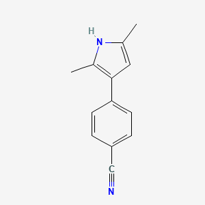 4-(2,5-Dimethyl-1h-pyrrol-3-yl)benzonitrile