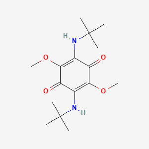 2,5-Bis(tert-butylamino)-3,6-dimethoxycyclohexa-2,5-diene-1,4-dione