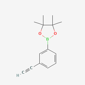 B1398755 2-(3-Ethynylphenyl)-4,4,5,5-tetramethyl-1,3,2-dioxaborolane CAS No. 946168-04-3