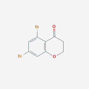 molecular formula C9H6Br2O2 B1398756 5,7-二溴色满-4-酮 CAS No. 1344704-76-2
