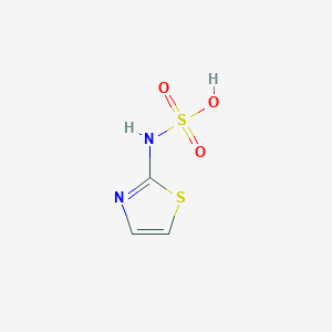 molecular formula C3H4N2O3S2 B13987578 1,3-Thiazol-2-ylsulfamic acid CAS No. 87198-68-3