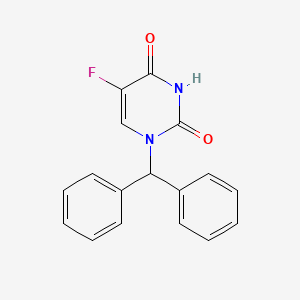 molecular formula C17H13FN2O2 B13987605 1-Benzhydryl-5-fluoropyrimidine-2,4-dione CAS No. 68321-45-9