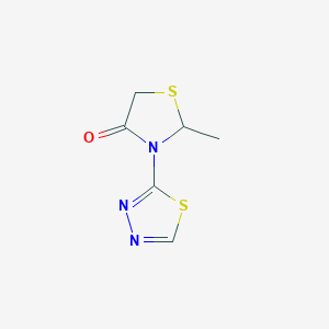 4-Thiazolidinone, 2-methyl-3-(1,3,4-thiadiazol-2-yl)-