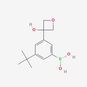 molecular formula C13H19BO4 B13987614 (3-(tert-Butyl)-5-(3-hydroxyoxetan-3-yl)phenyl)boronic acid 