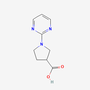 B1398762 1-(Pyrimidin-2-yl)pyrrolidine-3-carboxylic acid CAS No. 1316217-16-9