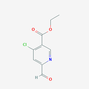 Ethyl 4-chloro-6-formylnicotinate