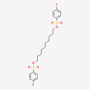 10-(4-Fluorophenyl)sulfonyloxydecyl 4-fluorobenzenesulfonate