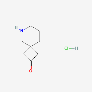 molecular formula C8H14ClNO B1398774 6-Azaspiro[3.5]nonan-2-one hydrochloride CAS No. 1359704-57-6