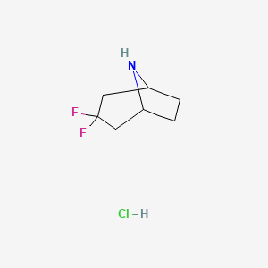 molecular formula C7H12ClF2N B1398775 3,3-Difluoro-8-azabicyclo[3.2.1]octane hydrochloride CAS No. 1254104-06-7