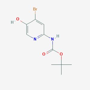 molecular formula C10H13BrN2O3 B13987755 tert-Butyl (4-bromo-5-hydroxypyridin-2-yl)carbamate 