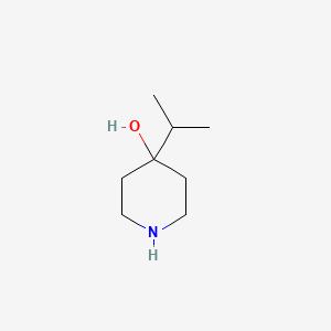 molecular formula C8H17NO B1398776 4-异丙基哌啶-4-醇 CAS No. 553631-46-2