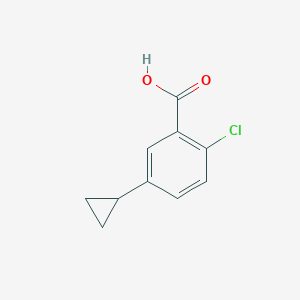 molecular formula C10H9ClO2 B1398778 2-Chloro-5-cyclopropylbenzoic acid CAS No. 1119088-88-8