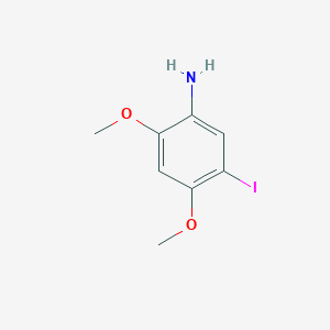 molecular formula C8H10INO2 B13987792 5-Iodo-2,4-dimethoxyaniline 