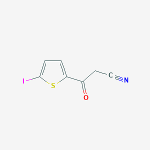 3-(5-Iodothiophen-2-yl)-3-oxopropanenitrile