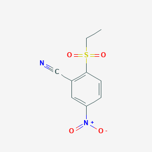 molecular formula C9H8N2O4S B1398784 2-Ethylsulfonyl-5-nitrobenzonitrile CAS No. 918810-27-2