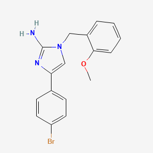 4-(4-Bromophenyl)-1-[(2-methoxyphenyl)methyl]-1H-imidazol-2-amine