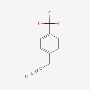 molecular formula C10H7F3 B1398786 1-(Prop-2-YN-1-YL)-4-(trifluoromethyl)benzene CAS No. 1260670-86-7