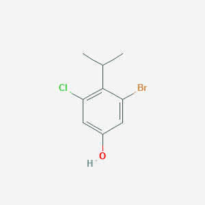 molecular formula C9H10BrClO B13987871 3-Bromo-5-chloro-4-isopropylphenol 