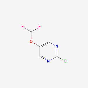 molecular formula C5H3ClF2N2O B1398793 2-氯-5-(二氟甲氧基)嘧啶 CAS No. 1192813-64-1