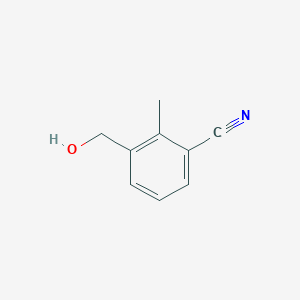 molecular formula C9H9NO B13987965 3-(Hydroxymethyl)-2-methylbenzonitrile CAS No. 1260024-34-7