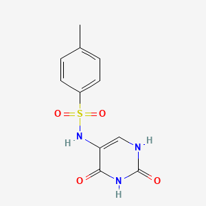 molecular formula C11H11N3O4S B13987974 N-(2,4-dioxo-1,2,3,4-tetrahydropyrimidin-5-yl)-4-methylbenzenesulfonamide CAS No. 6336-23-8