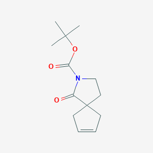 molecular formula C13H19NO3 B13987993 Tert-butyl 1-oxo-2-azaspiro[4.4]non-7-ene-2-carboxylate 