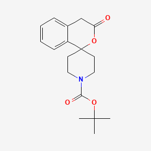 molecular formula C18H23NO4 B1398800 Tert-butyl 3-oxospiro[isochroman-1,4'-piperidine]-1'-carboxylate CAS No. 1359702-34-3