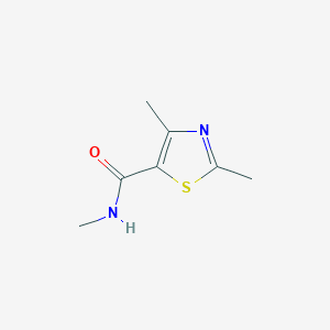 molecular formula C7H10N2OS B13988056 N,2,4-Trimethylthiazole-5-carboxamide 