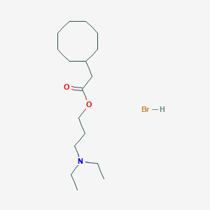 molecular formula C17H34BrNO2 B13988057 3-Diethylaminopropyl 2-cyclooctylacetate CAS No. 6309-09-7