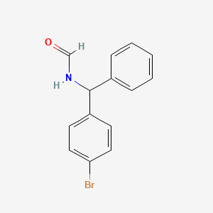 molecular formula C14H12BrNO B13988065 N-((4-Bromophenyl)(phenyl)methyl)formamide 