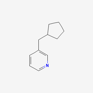 molecular formula C11H15N B13988076 3-(Cyclopentylmethyl)pyridine CAS No. 6311-85-9