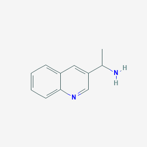 3-Quinolinemethanamine, alpha-methyl-
