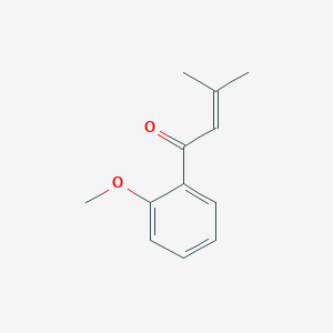 molecular formula C12H14O2 B13988141 2-Buten-1-one, 1-(2-methoxyphenyl)-3-methyl- 