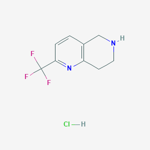 2-(Trifluoromethyl)-5,6,7,8-tetrahydro-1,6-naphthyridine hydrochloride