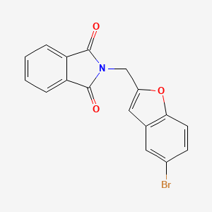 molecular formula C17H10BrNO3 B1398818 2-(5-Bromobenzofuran-2-ylmethyl)-isoindole-1,3-dione CAS No. 912462-64-7