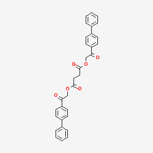 Bis(2-[1,1'-biphenyl]-4-yl-2-oxoethyl) succinate