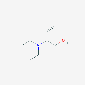 molecular formula C8H17NO B13988199 2-(Diethylamino)but-3-en-1-ol CAS No. 5437-87-6