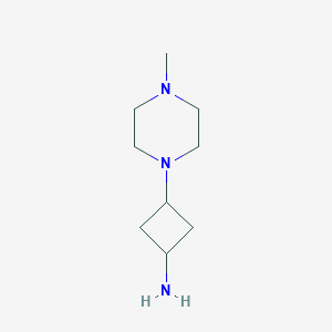 molecular formula C9H19N3 B1398821 3-(4-methyl-1-piperazinyl)Cyclobutanamine CAS No. 1213250-15-7