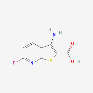 molecular formula C8H5FN2O2S B13988214 3-Amino-6-fluorothieno[2,3-B]pyridine-2-carboxylic acid 