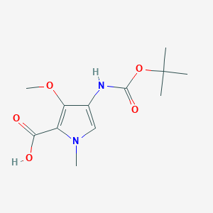 3-Methoxy-1-methyl-4-[(2-methylpropan-2-yl)oxycarbonylamino]pyrrole-2-carboxylic acid