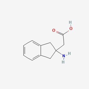 2-(2-amino-2,3-dihydro-1H-inden-2-yl)acetic acid