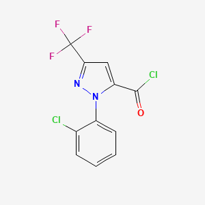 2-(2-Chloro-phenyl)-5-trifluoromethyl-2H-pyrazole-3-carbonyl chloride