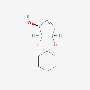 molecular formula C₁₁H₁₆O₃ B139883 (1S,2S,3R)-1,2,3-三羟基-4-环丙烯 2,3-环己基缩酮 CAS No. 134677-23-9