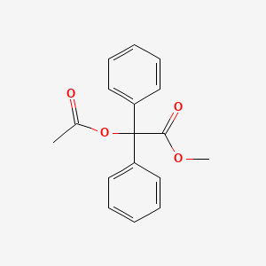 molecular formula C17H16O4 B13988309 Methyl 2-acetyloxy-2,2-diphenylacetate CAS No. 6632-43-5